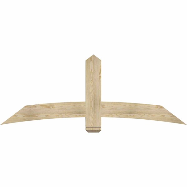 Ekena Millwork Bellingham Rough Sawn Timber Gable Bracket, Douglas Fir, 72"W x 27"H x 2"D x 6"F, 9/12 Pitch GBW072X27X0206BEL00RDF - main